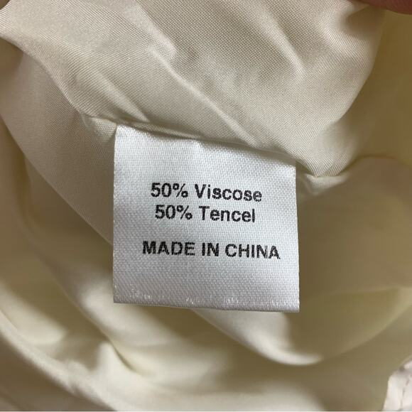 Womens Lagenlook Tunic Top Sz XL Cream Coastal Minimalist Scandi Lined Pockets - Picture 5 of 8